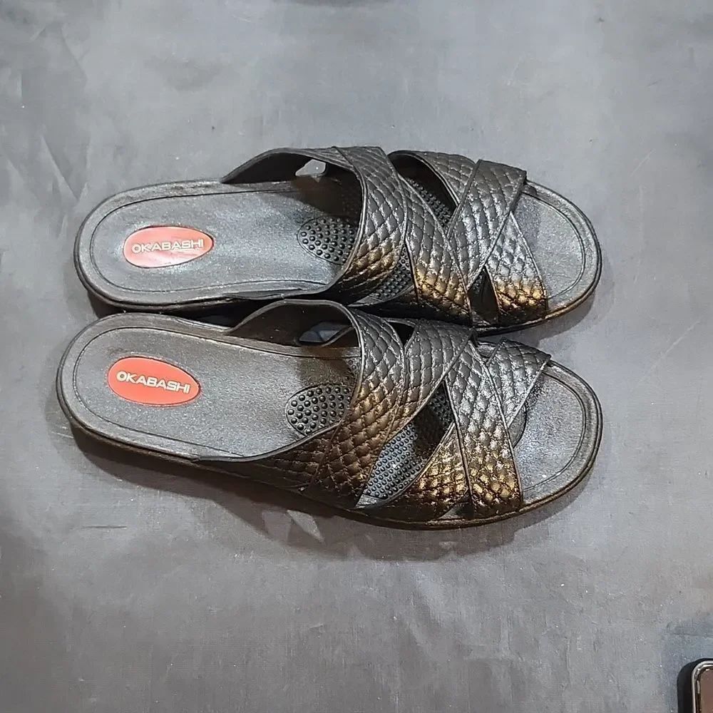 OKABASHI CROSS STRAP WOMEN'S SANDALS - Picture 5 of 16